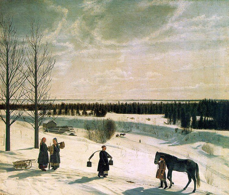Nikifor Krylov Russian Winter oil painting picture